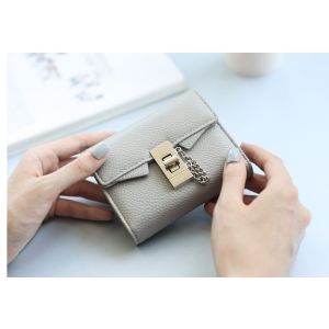The new wallet female short paragraph Korean fashion simple lock women's purse