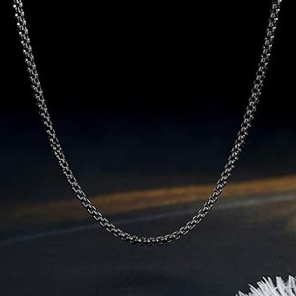 Inlay Mens Womens Stainless Steel Pearl Chain Necklace With Third Party Appraisal