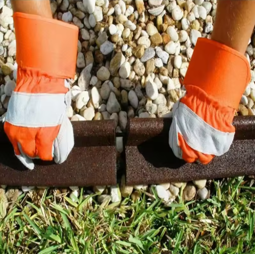 Weather-Resistant Recycled Rubber Landscape Edging: 1.0 G/cm³ Density, 60-70
