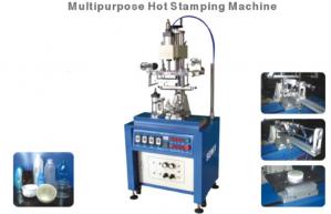 China 1000pcs/Hr Metallic Foil Printing Machine , 120x200mm Industrial Metal Stamping Machine on sale