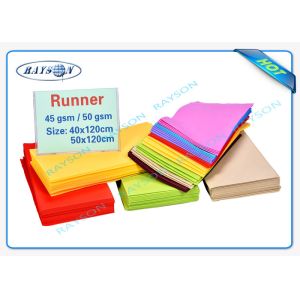 Eco Friendly Non Woven Disposable Tablecloth 45gsm Polypropylene