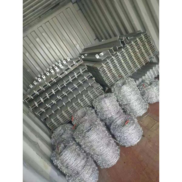 Strong Reinforced 2 Strand 4 Point Galvanised Steel Barbed Wire
