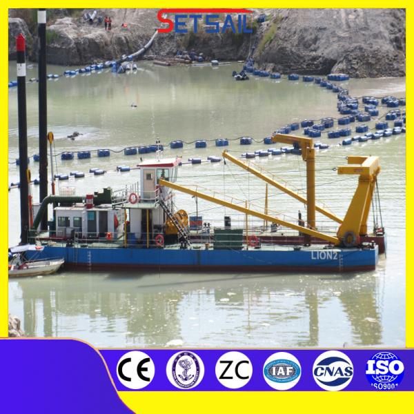 Hydraulic Winch and Spud Carrier CCS Customized Set Sail Cutter Suction Vessel Dredger