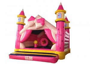 China Princess Kids Inflatable Bounce House Pink Bowknot Inflatable Jump Castle Cute inflatable bouncy on sale