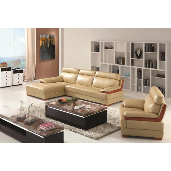 Buy living room geniune leather section sofa furniture at wholesale prices
