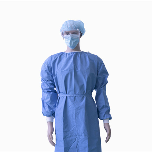 Buy Antistatic Radiation Proof Disposable Isolation Gown With Knitted Cuff at wholesale prices