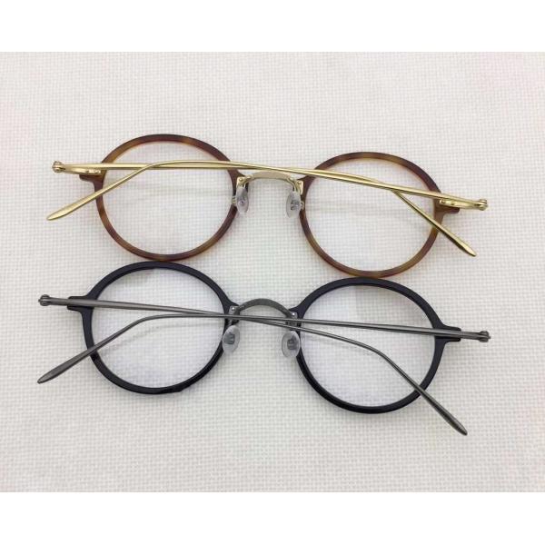 Buy Vintage Men Women Pure titanium spetacle eyeglass glasses combinated optical frames with clear lens at wholesale prices