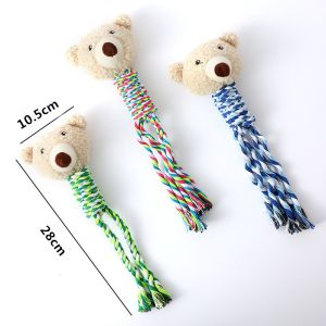 Cotton Rope Dog Molar Bite Toy Pet Vocal Plush Toy