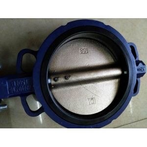Zero Leakage Wafer Gearbox Operated Butterfly Valve 12'' For Petrochemical
