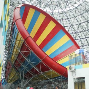 Commercial Fiberglass Water Pool Slides / Medium Tornado Water Slide for Water