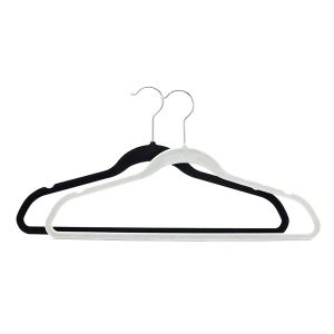 High Quallity Simple Black Velvet Hangers Wholesale