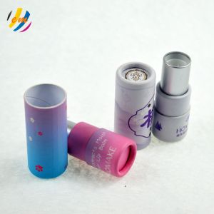 Fancy CMYK Color 85mm Height Kraft Paper Lip Balm Tubes