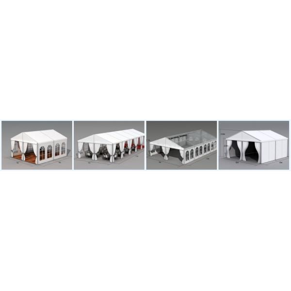 Customized Clear PVC Roof Wedding Party Tent With Glass / PVC Door