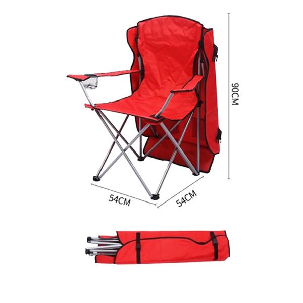 Outdoor Garden Camping Portable Backpack Fishing Chair with Office Building Style
