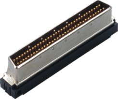 Quality 1.27mm Pitch 68 pin scsi connector D-type male shell mating Au or Sn over Ni for sale