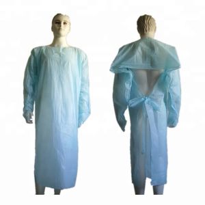 Plastic Surgical Cpe Disposable Protective Gowns With Sleeves