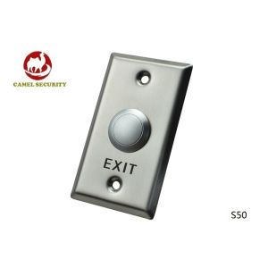 Mortise Mounted Spdt Door Exit Push Button Momentary Switch Waterproof 115 * 70