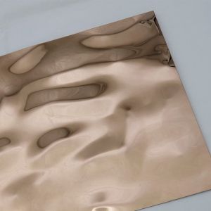 Water Ripples Mirror Color Stainless Steel Sheet 316L 304 430 Customized