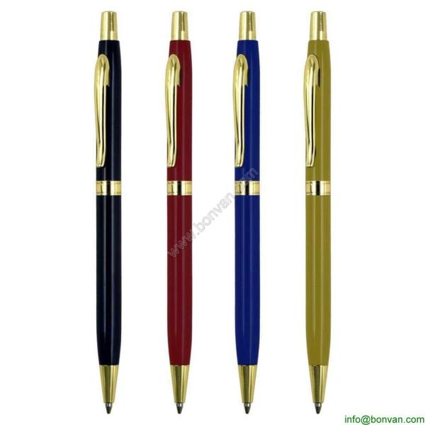 Buy click metal pen,retractable logo printed metal ballpoint pen at wholesale prices