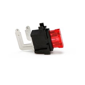 Nylon Housing Brass Terminal PA66 Material PCB Mount Blade Fuse Holder for