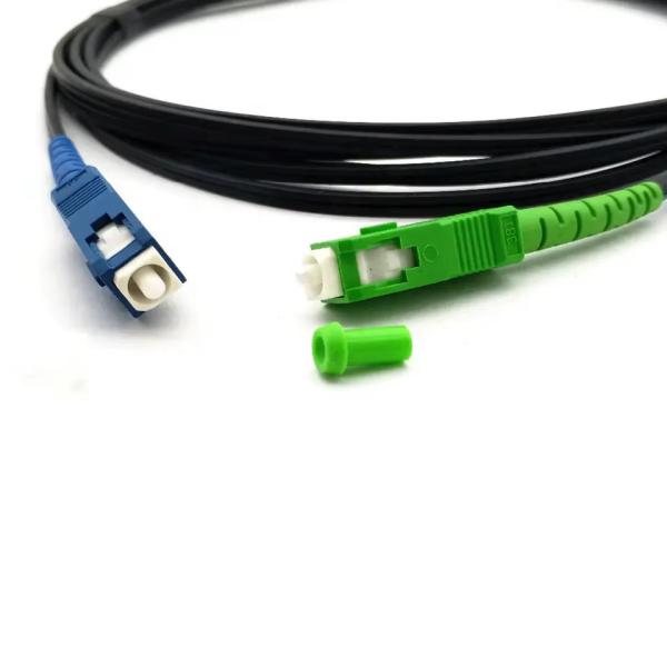 Buy FTTH Indoor / Outdoor Fiber Optic Drop Cable Patch Cord SC/LC/ST-UPC/APC Connectors at wholesale prices