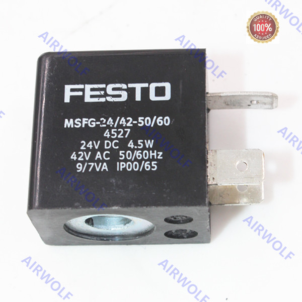 Buy FESTO Solenoid Coil  34411 MSFG-24/42-50/60-OD 34415 MSFW-24-50/60-OD 34420 MSFW-110-50/60-OD 34422 MSFW-230-50/60-OD 4527 MSFG-24/42-50/60 4534 MSFW-24-50/60 6720 MSFW-110-50/60 4540 MSFW-230-50/60 at wholesale prices