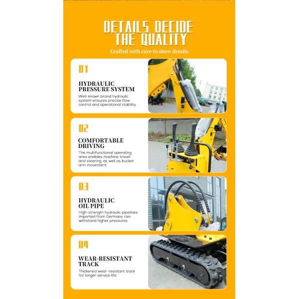 Free Shipping Epa Excavator 1ton 2 Ton Kubota Engine Crawler Digger Farm Minibagger 1 Ton Mini Excavator for Sale