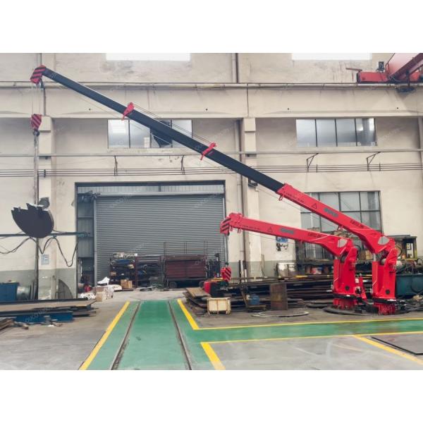 Versatile 0.65 Ton Small Telescopic Crane For Fishing Boats