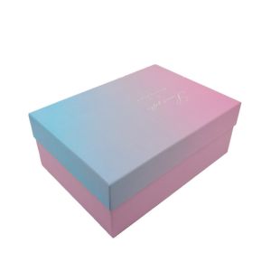 Customized Luxury Print Eco Friendly Rigid Cardboard Shoe Storage Box with Lid