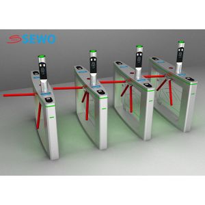 Ticket Checking RFID Tripod Turnstile , Scenic Spot Tripod Gate Barrier