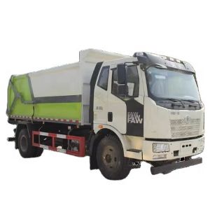 China FAW J6L 4x2 Compression Docking Compactor Garbage Truck
