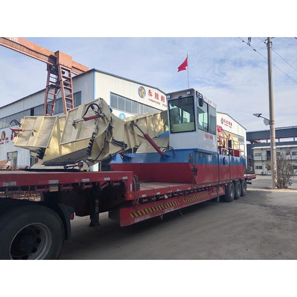 80kw 8 Cubic Capacity Aquatic Weed Removal Machine For River Waterweed Harvesting