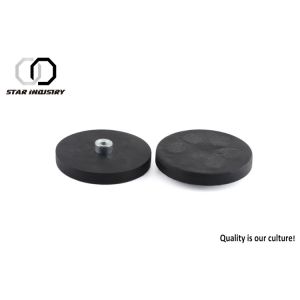 Black Rubber Coated Neodymium Magnets For Flexible Magnetic Flashlight