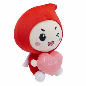EN71 25cm Mini Plush Mascot Toy With Printed Logo
