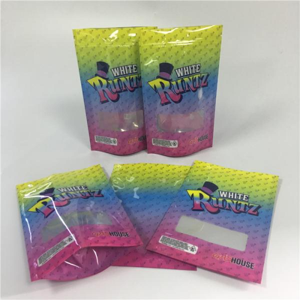 Mylar Reusable k Bags Smell Proof k Aluminum Foil Cbd Gummy Bear Pouch