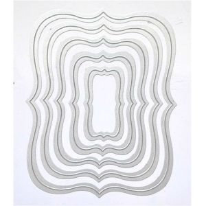 DIY rectangular scrapbook Die rectangular geometry Rectangular embossed document 3943