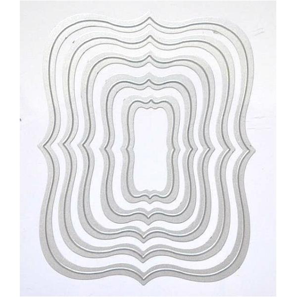Buy DIY rectangular scrapbook Die rectangular geometry Rectangular embossed document 3943 at wholesale prices