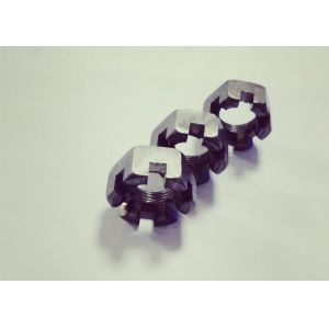 M20x1.5 Slotted Fine Thread Hex Nuts 17mm Thickness For Permanent Fixing