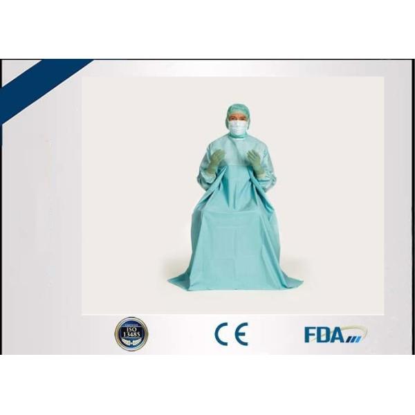 Waterproof Disposable Barrier Surgical Gown Three Layer Compound Non Woven