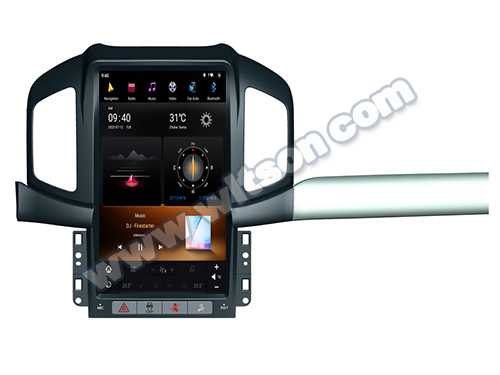 13.6" Screen Tesla Vertical Android Screen For Chevrolet Captiva 2012-2017 Left