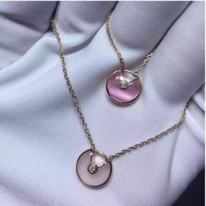 China Real 18K Gold AMULETTE DE  Diamond Necklace Jewelry Factory on sale