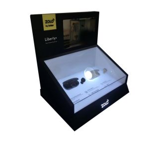 Bluetooth Earphone Acrylic Plastic Display Stand Sturdy With IPS Screen