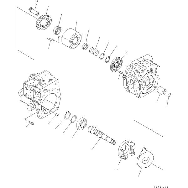 708-2L-00280 708-2L-01280 708-2L-06970For Hydraulic Fan Pump Komatsu PC2000-8 Excavator Piston Pump