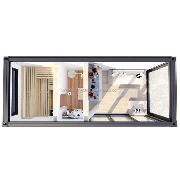 OEM 20ft Multi Functional Luxury Flat Pack Container House Home with 50/75/100mm Wave Sandwich Panel Wall