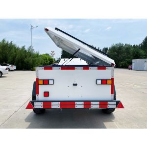 White Outdoor Camping Trailer Convenient Camping Storage Trailers