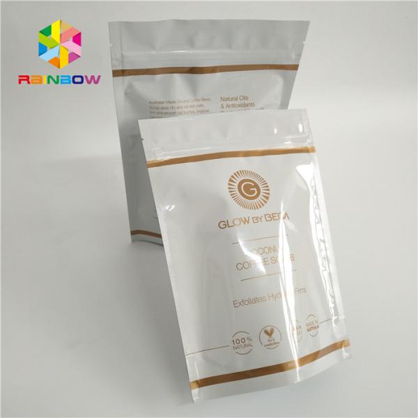 Laminated foil bas zipper bag stand up pouch packaging custom printed plastic bags coffee pouches plastic hot sale