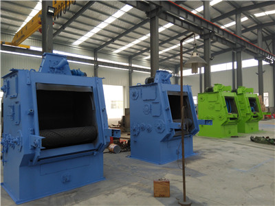 Rubber Belt Tumblast Shot Blasting Machine Drum Type with Screw Conveyer