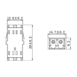 FTTx Singlemode Duplex LC Optical Coupler Low Insertion Loss