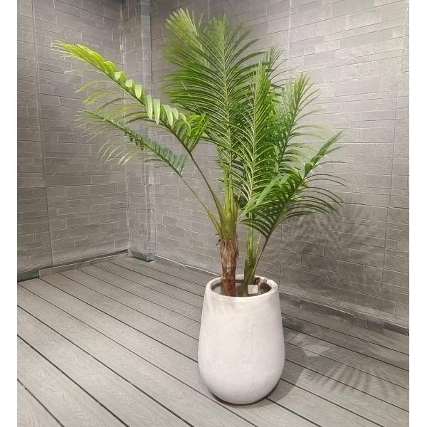 Hand Carved Reinforced Clay Planter Customed For Eco-friendly Gardens