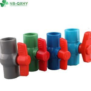 Quality Water Media Low Temperature PVC Plastic Compact Ball Valve with Good Heat Resistance for sale